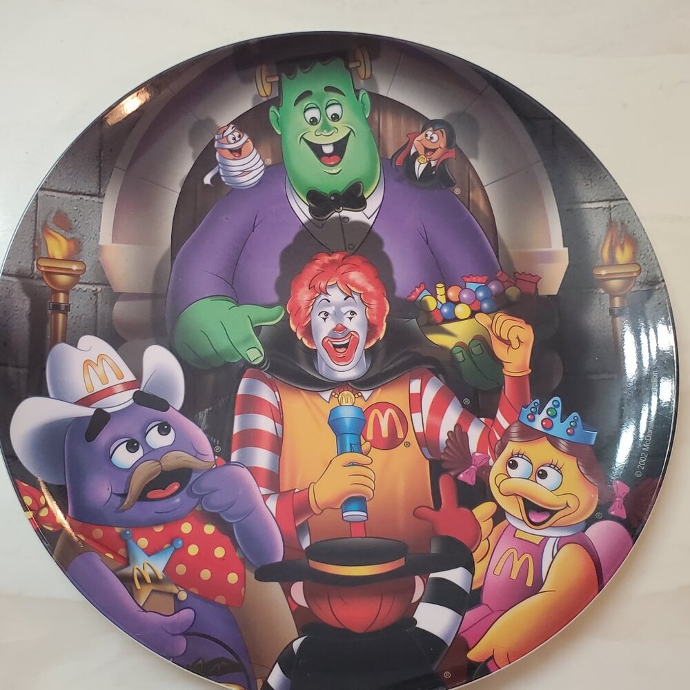 Mcdonald's 2002 Halloween Vintage Plate - Brand New